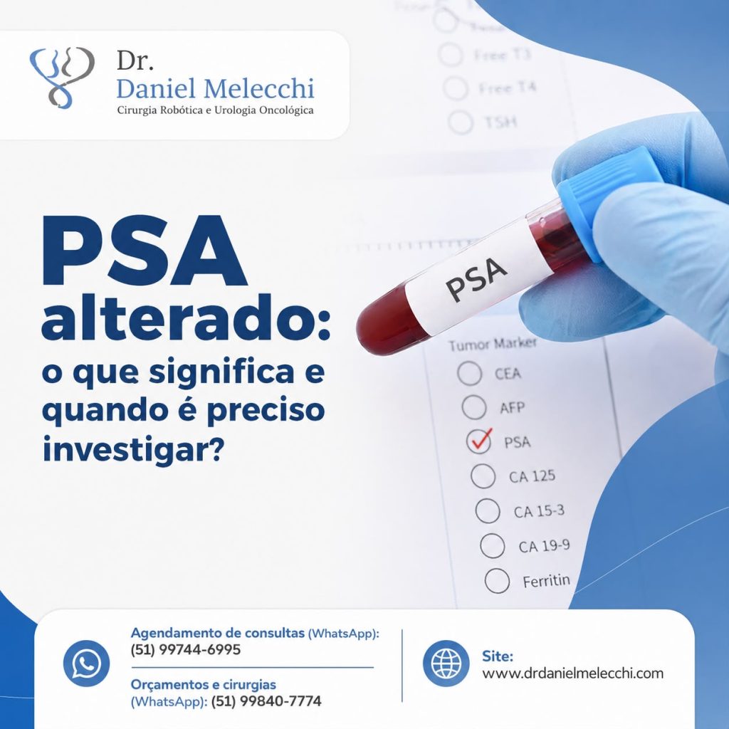 Entenda as principais causas do aumento do PSA, quando o resultado pode indicar doenças na próstata e quais exames ajudam a chegar ao diagnóstico correto.
